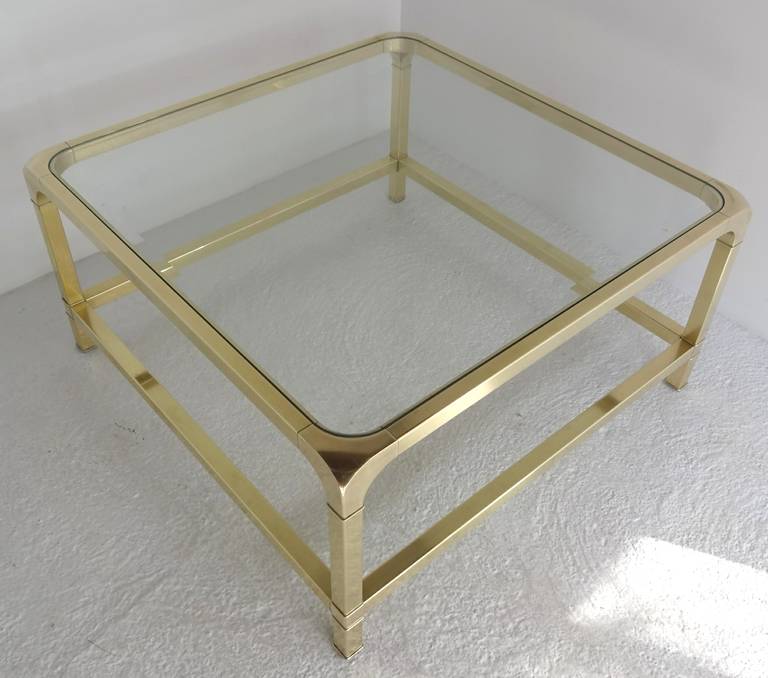 Mastercraft  Brass Coffee or Cocktail Table In Good Condition In Wayne, NJ