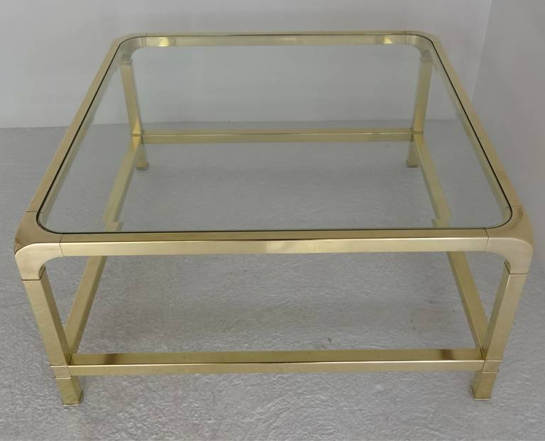 American Mastercraft  Brass Coffee or Cocktail Table