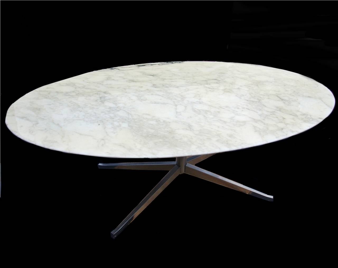 Florence Knoll marble dining table desk.