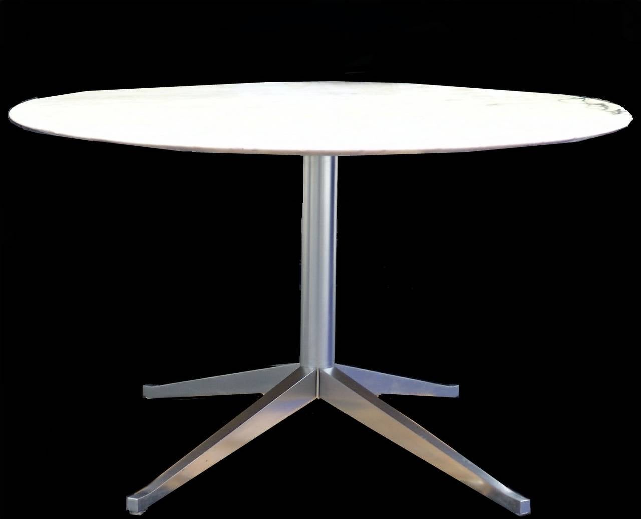 Florence Knoll Marble-Top Oval Dining Table Desk 4
