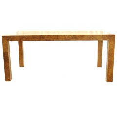 Milo Baughman Burlwood Parsons Table