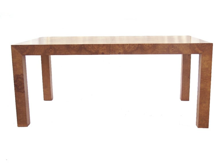 Milo Baughman Burlwood Parsons Table