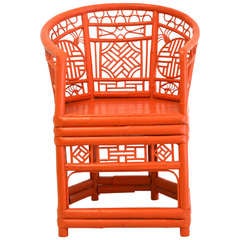 Lacquered Bamboo Armchair