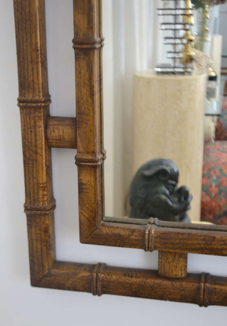 Ash Faux Bamboo Mirror