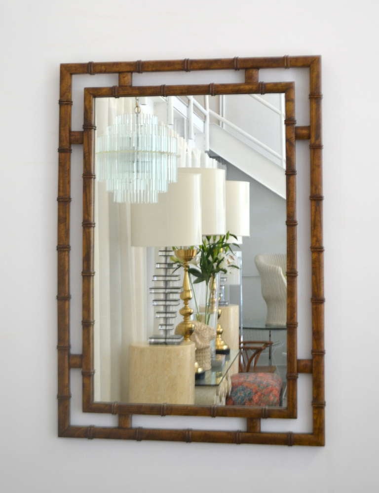 Faux Bamboo Mirror 2