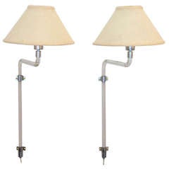 Pair of Crylicord Lucite Wall Sconces