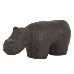 Vintage Ceramic Hippopotamus