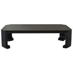Black Lacquered Coffee Table