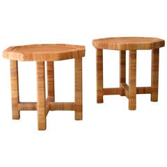 Pair of Octagonal Side Tables