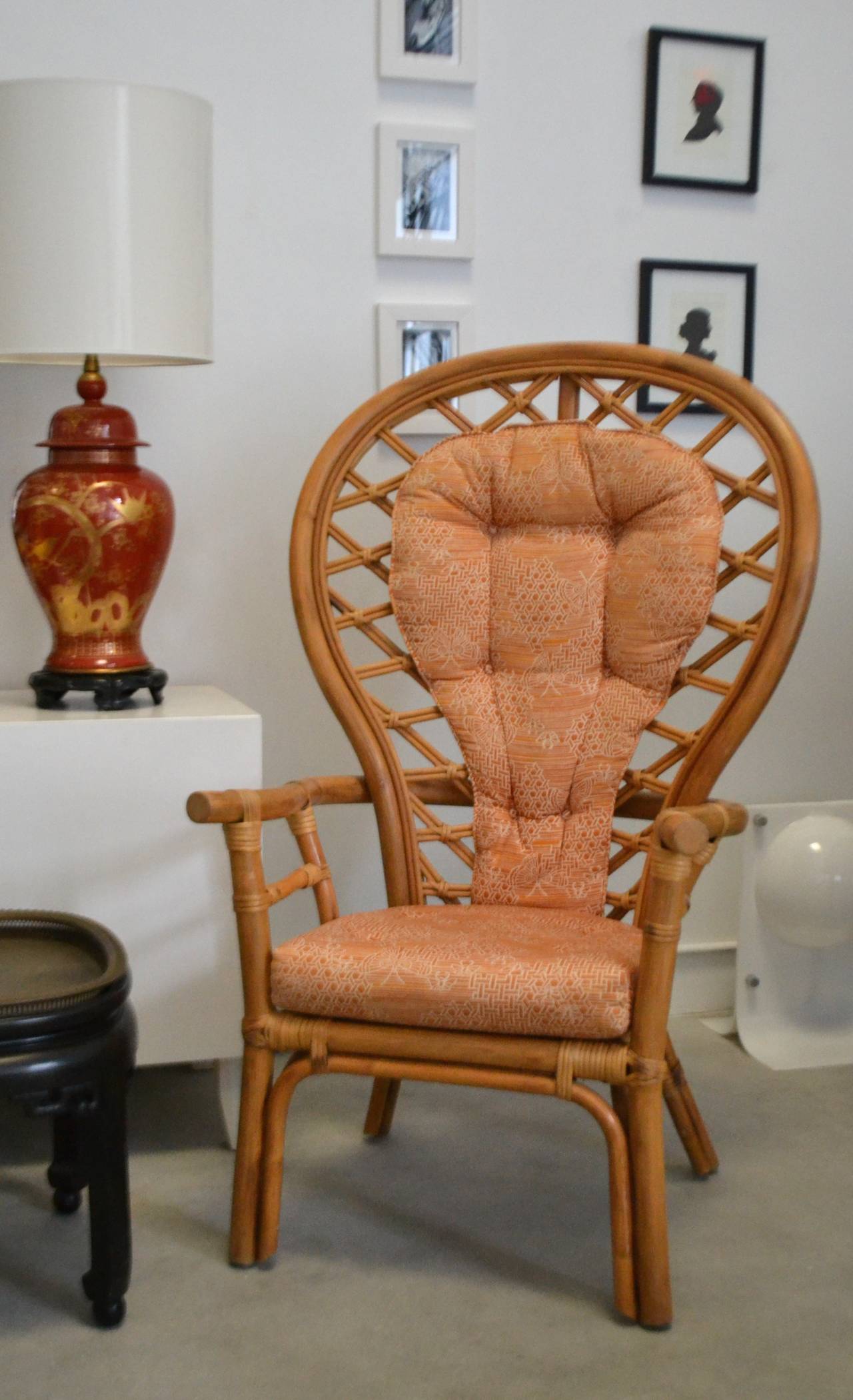 MidCentury Bamboo Armchair / Occasional Chair at 1stdibs