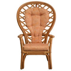 Retro Mid-Century Bamboo Armchair / Occasional Chair