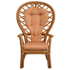 Mid-Century Bamboo Armchair / Occasional Chair