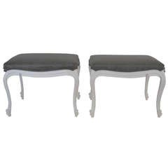 Pair of Upholstered Benches