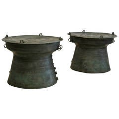 Pair of Bronze Side Tables