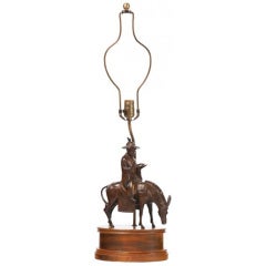 1950s Bronze Figural Lamp