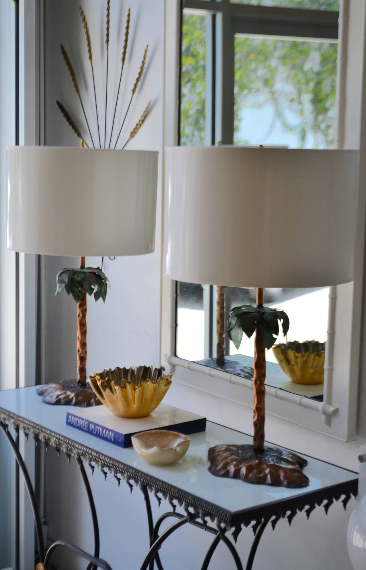 Pair of Tole Table Lamps