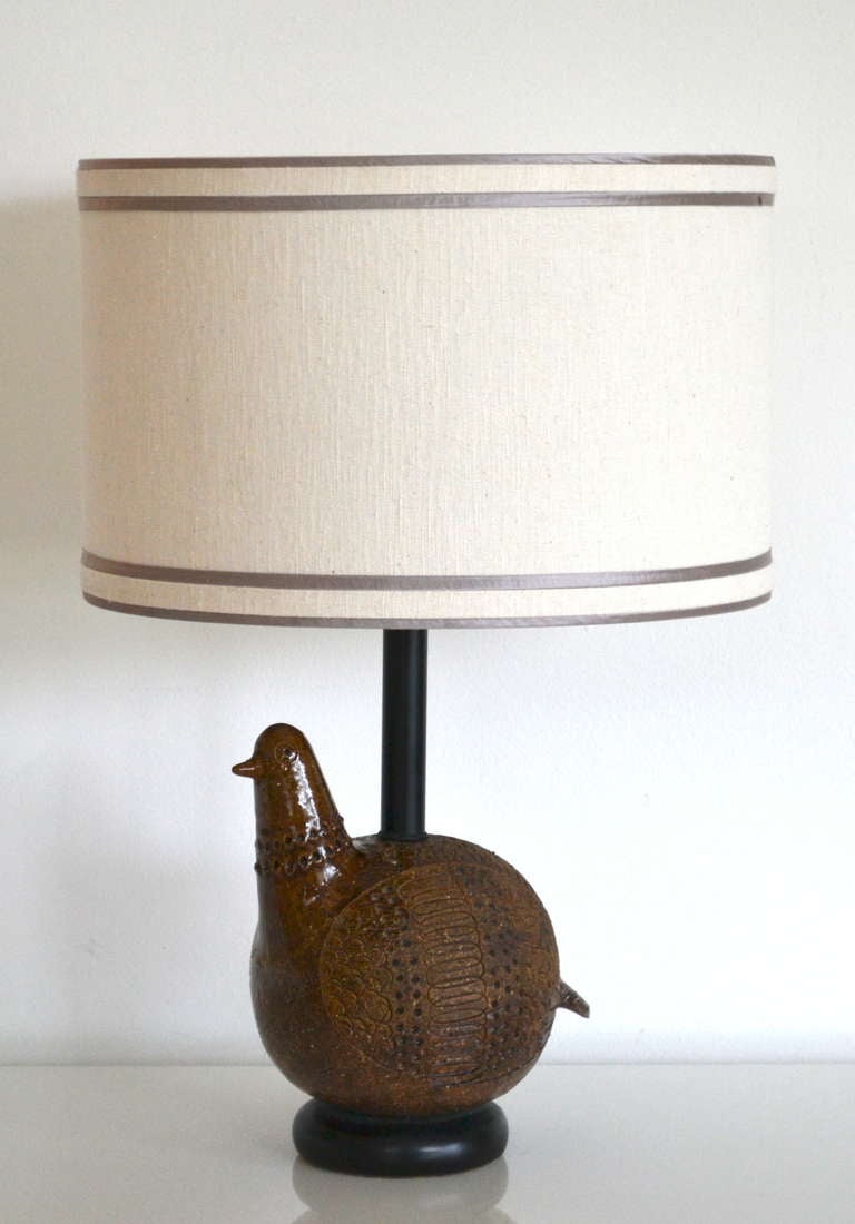 Ceramic Partridge Form Table Lamp by Bitossi 2