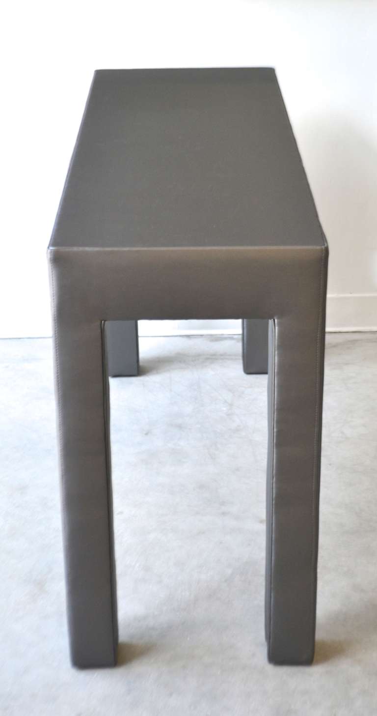 Mid-20th Century Custom Upholstered Console Table