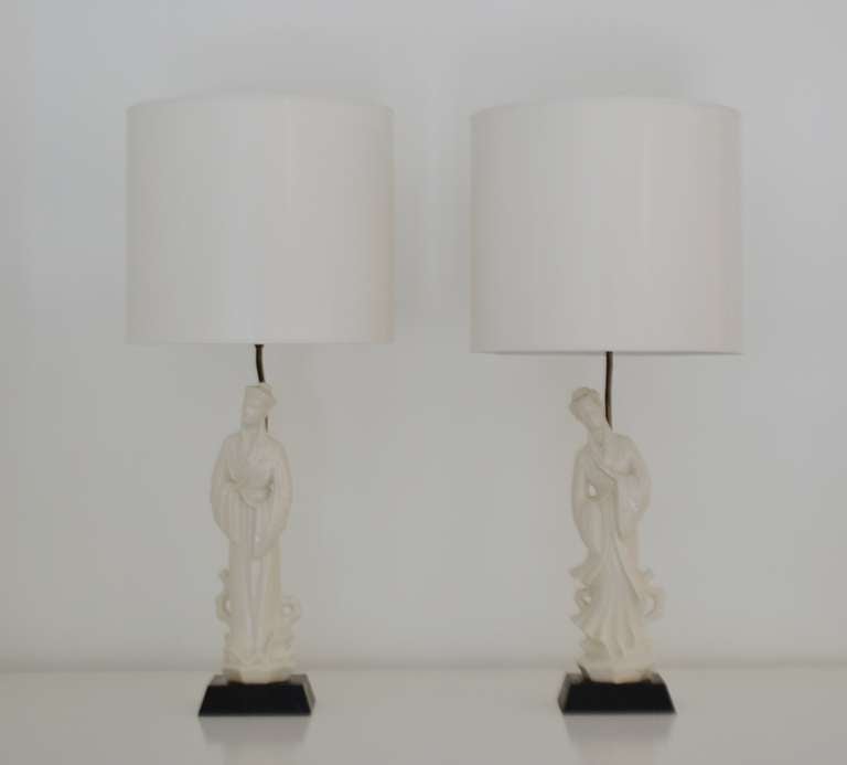 Pair of Blanc de Chine Table Lamps 2