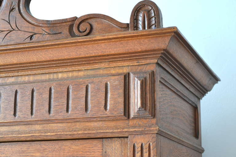 Brass Oak  Bookcase / Cabinet