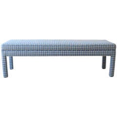 Parsons Style Upholstered Bench