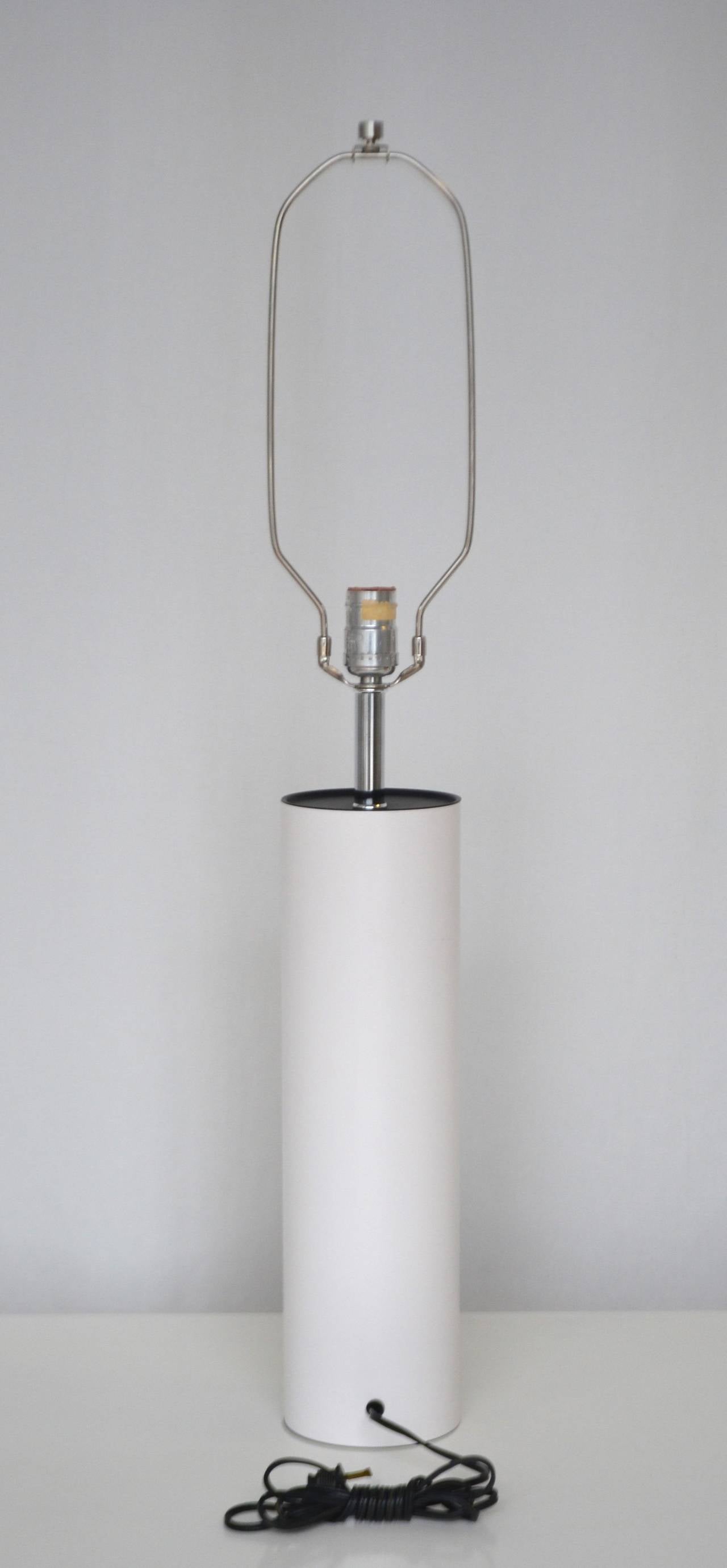 American Cylinder Table Lamp by Robert Sonneman For Sale