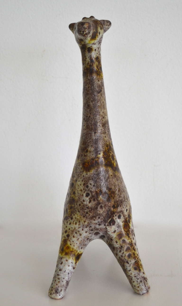 Mid-Century Modern Ceramic Giraffe