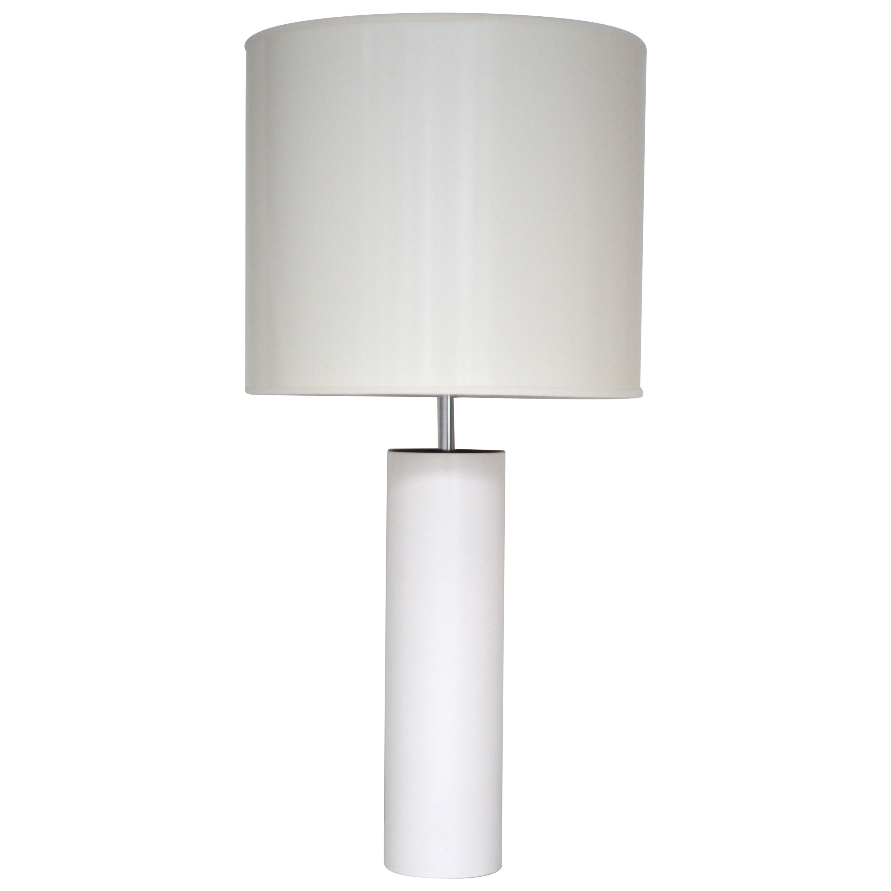 Cylinder Table Lamp by Robert Sonneman For Sale