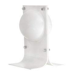 Neal Small White Molded Acrylic Table Lamp