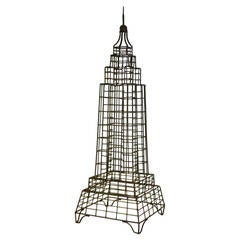 Architectural Hand-Forged Iron Rod Sculpture