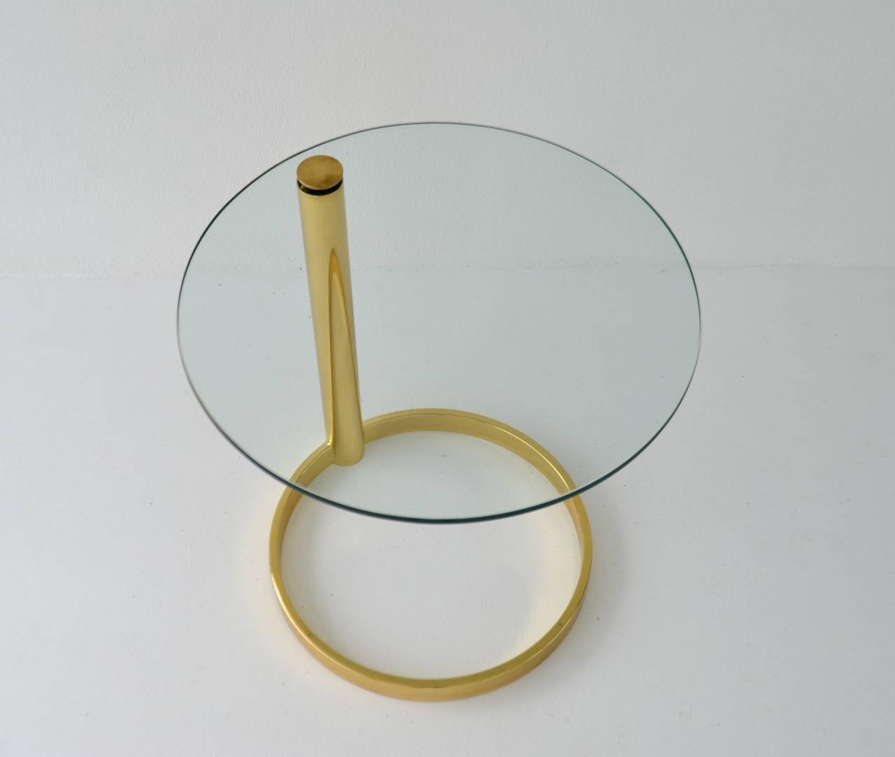 Post-Modern Sculptural Brass Side Table by Pace Collection