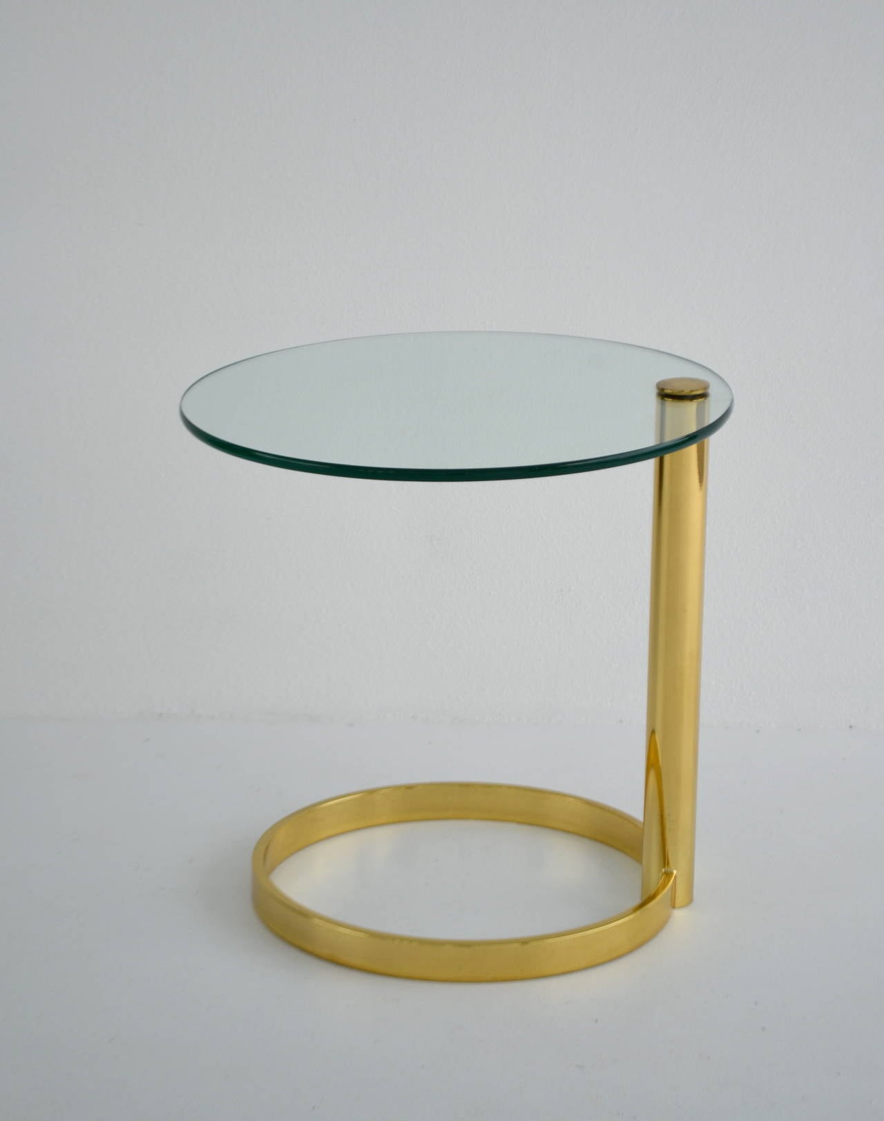 American Sculptural Brass Side Table by Pace Collection