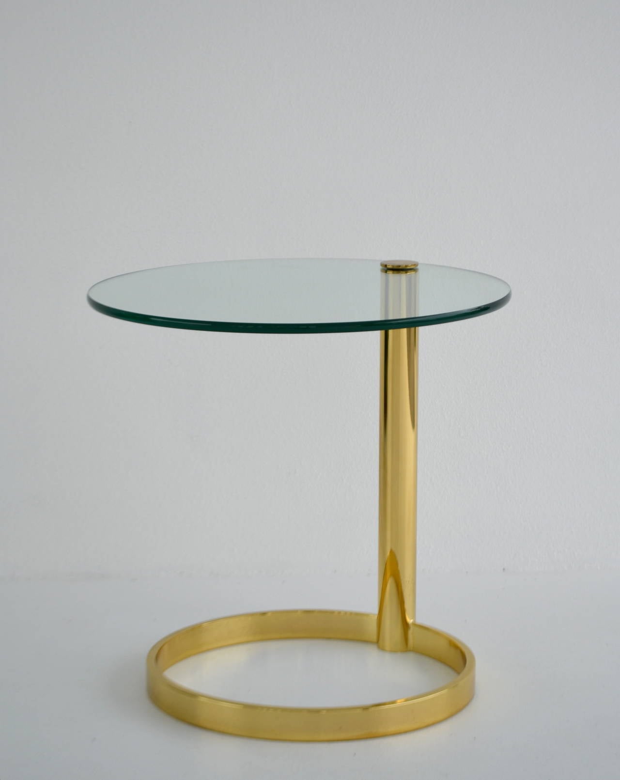 Sculptural Brass Side Table by Pace Collection In Excellent Condition In West Palm Beach, FL