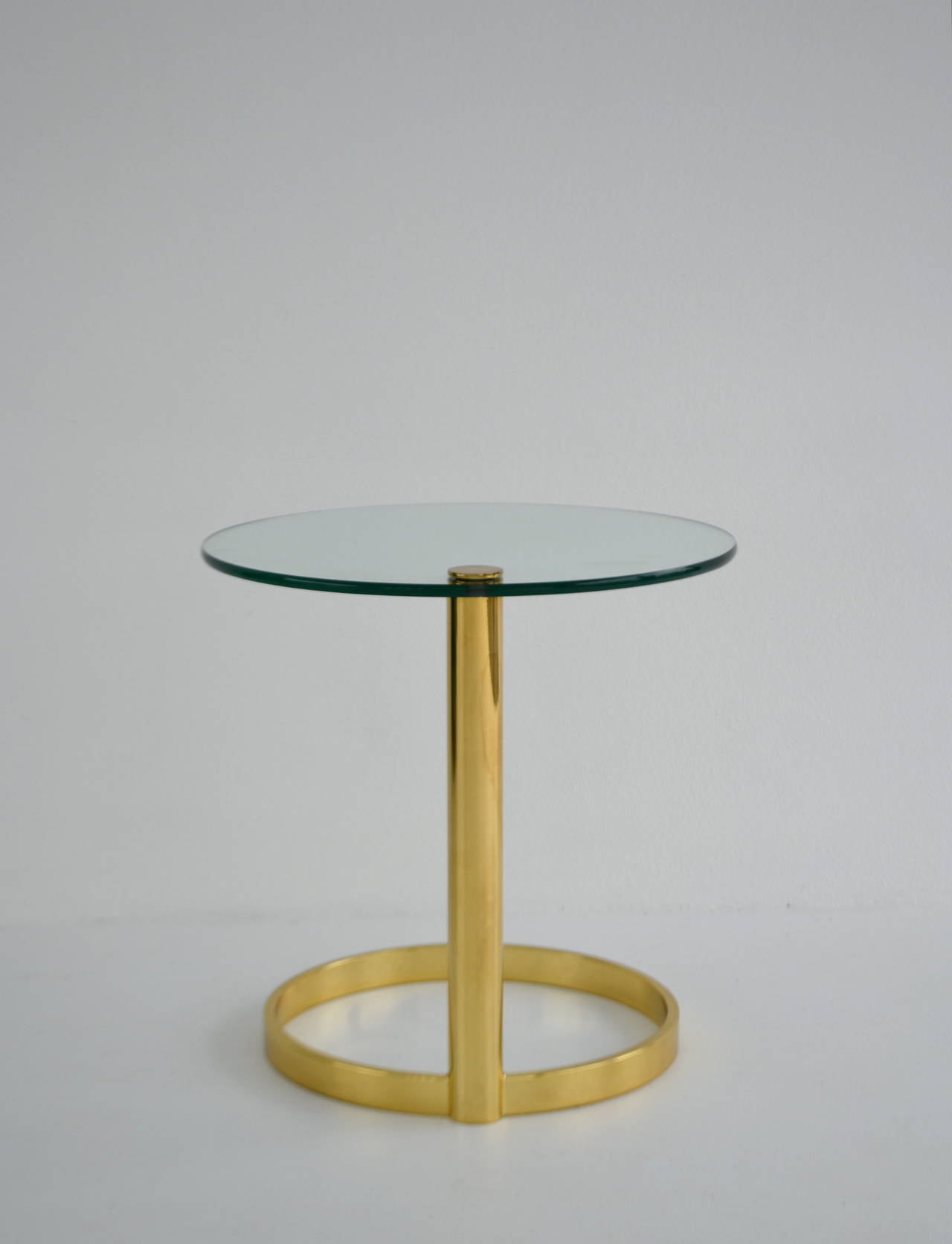 Late 20th Century Sculptural Brass Side Table by Pace Collection