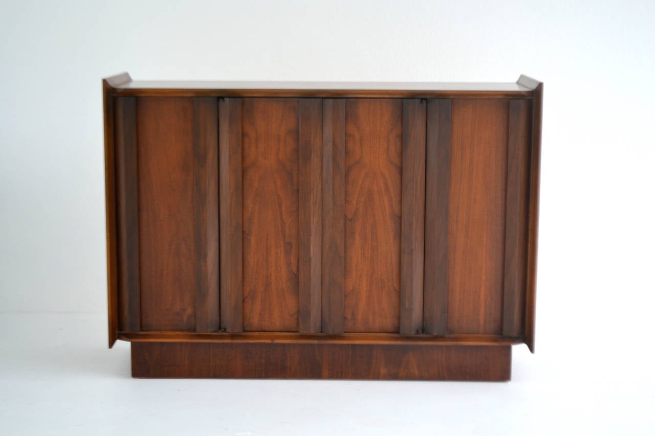 Mid-Century Modern Mid Century Modern Walnut and Rosewood Hall Cabinet