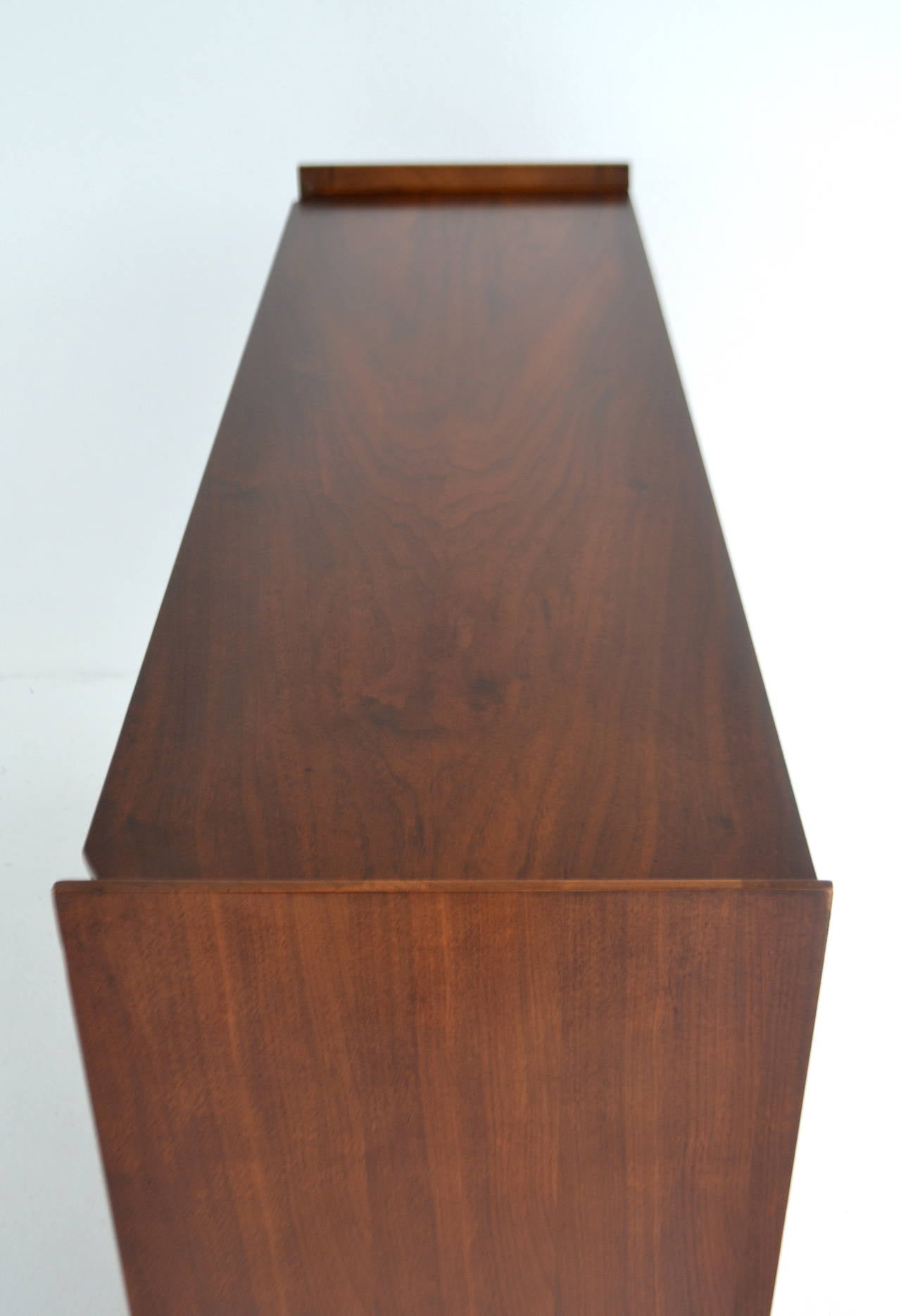 Mid Century Modern Walnut and Rosewood Hall Cabinet 3