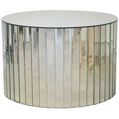 Mirrored Drum Table