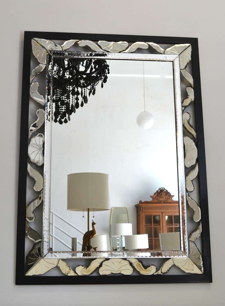 Venetian Mirror In Excellent Condition In West Palm Beach, FL