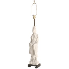 Hollywood Regency Style Asian Figural Lamp