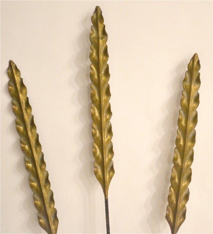 Decorative Brass and Wrought Iron Sconces at 1stdibs