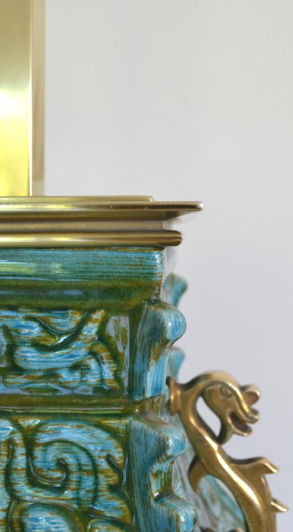 Brass Glamorous Ceramic Table Lamp