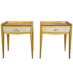 Pair of 1940s Night Stands in the Style of Dominique