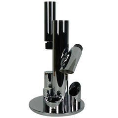 A 70s Chromed Table Lamp by Fase