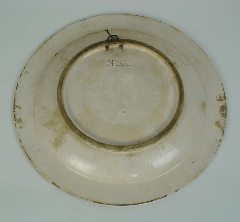 Faience An Iznik Style Charger By Theodore Deck