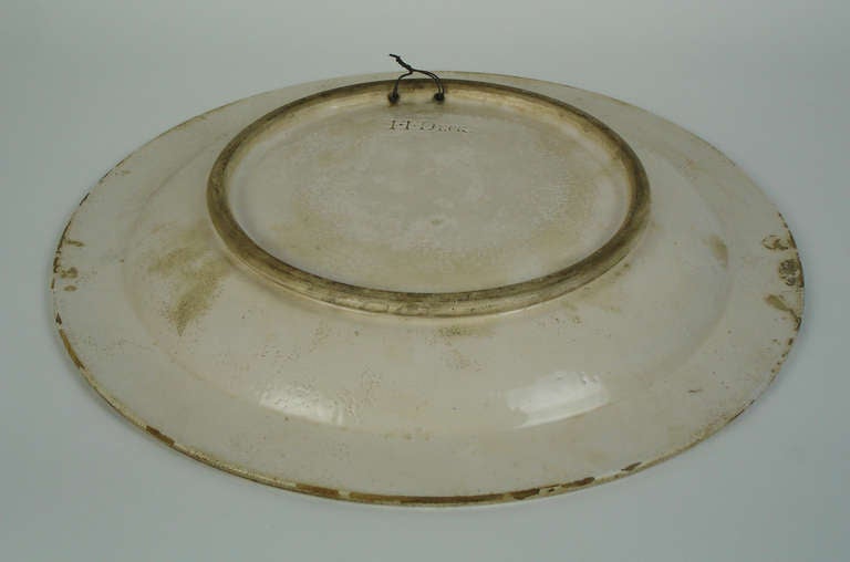 19th Century An Iznik Style Charger By Theodore Deck