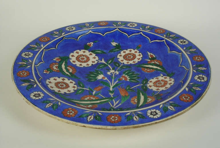 Islamic An Iznik Style Charger By Theodore Deck