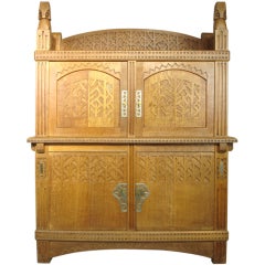 Antique An Oak  Cabinet