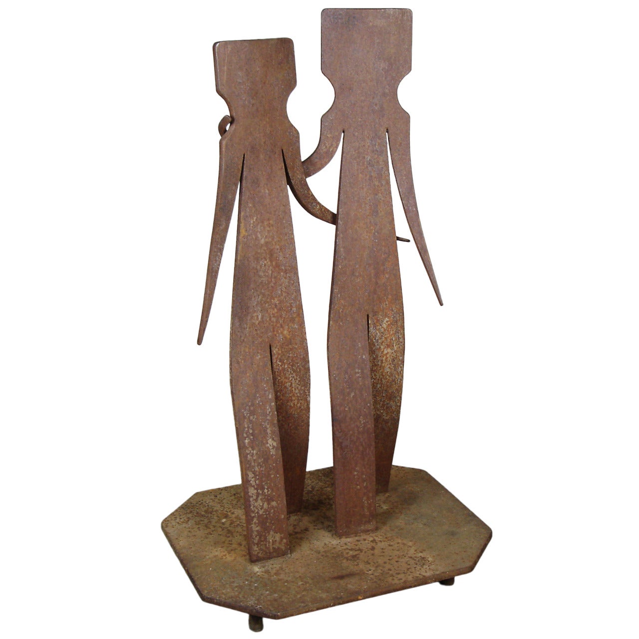 "Couple" Steel Sculpture For Sale