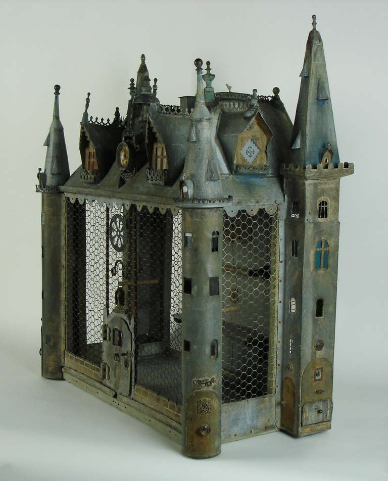 French A chateau bird cage