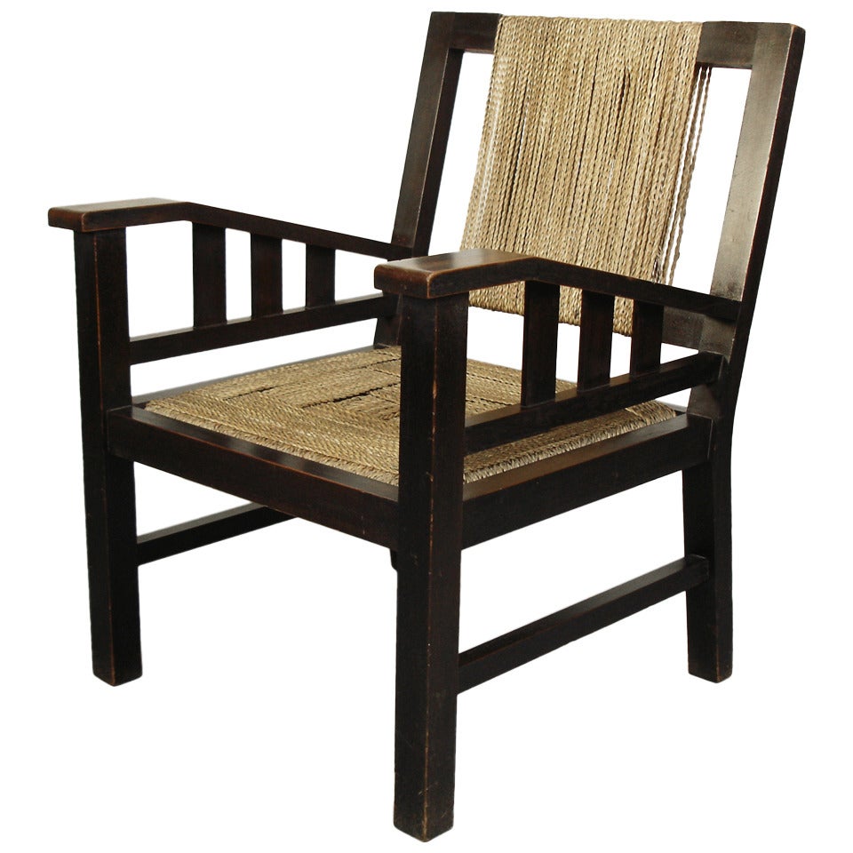 Mahogany Armchair by Francis Jourdain